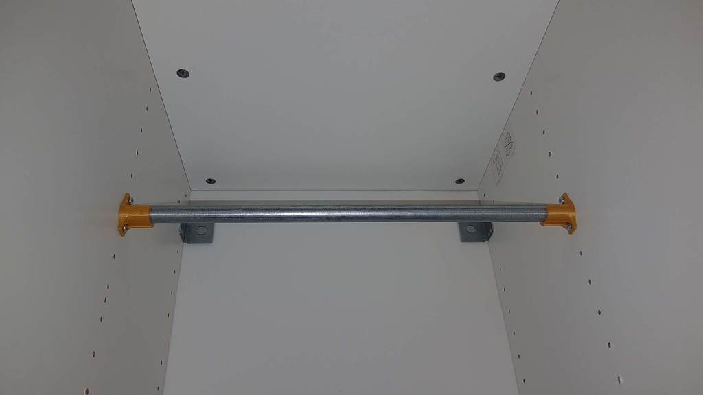 Ikea PAX hanger for 18mm conduit