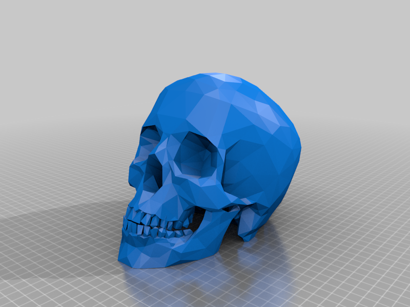 Low Poly Skull