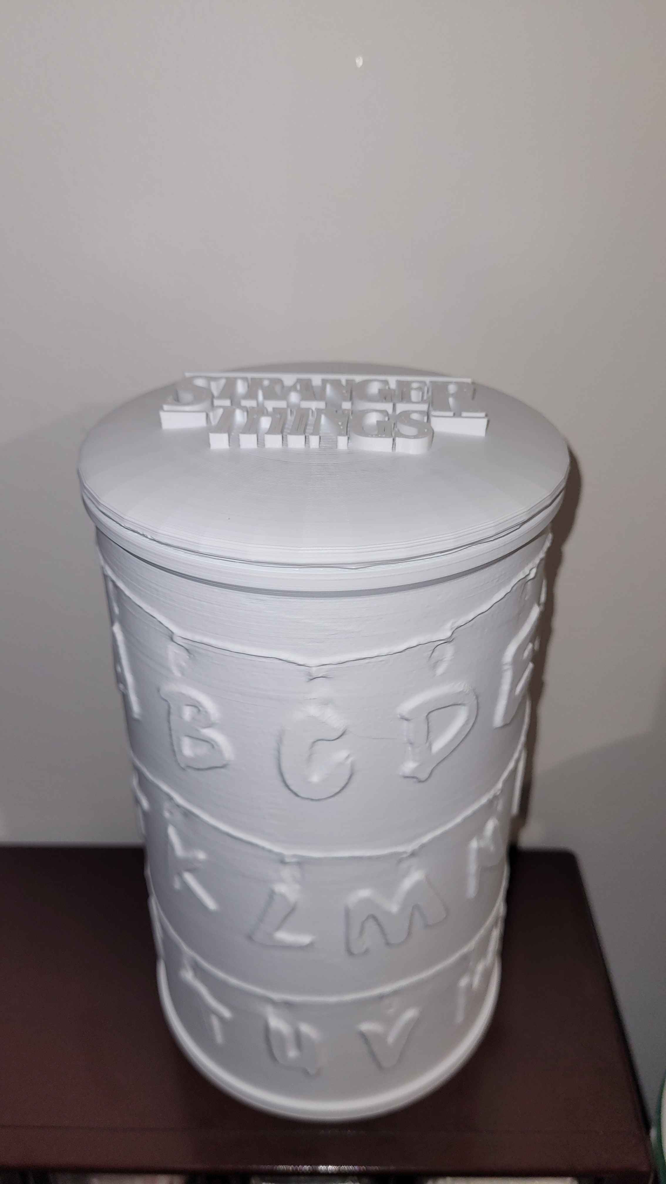 Stranger Things Alphabet Wall Container