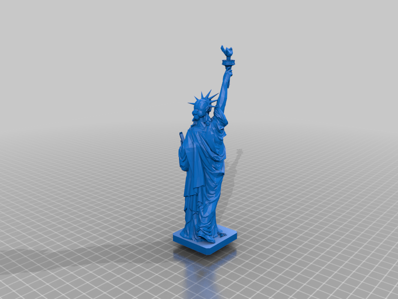 Statue of Liberty with base building 110 % - two parts with single joint