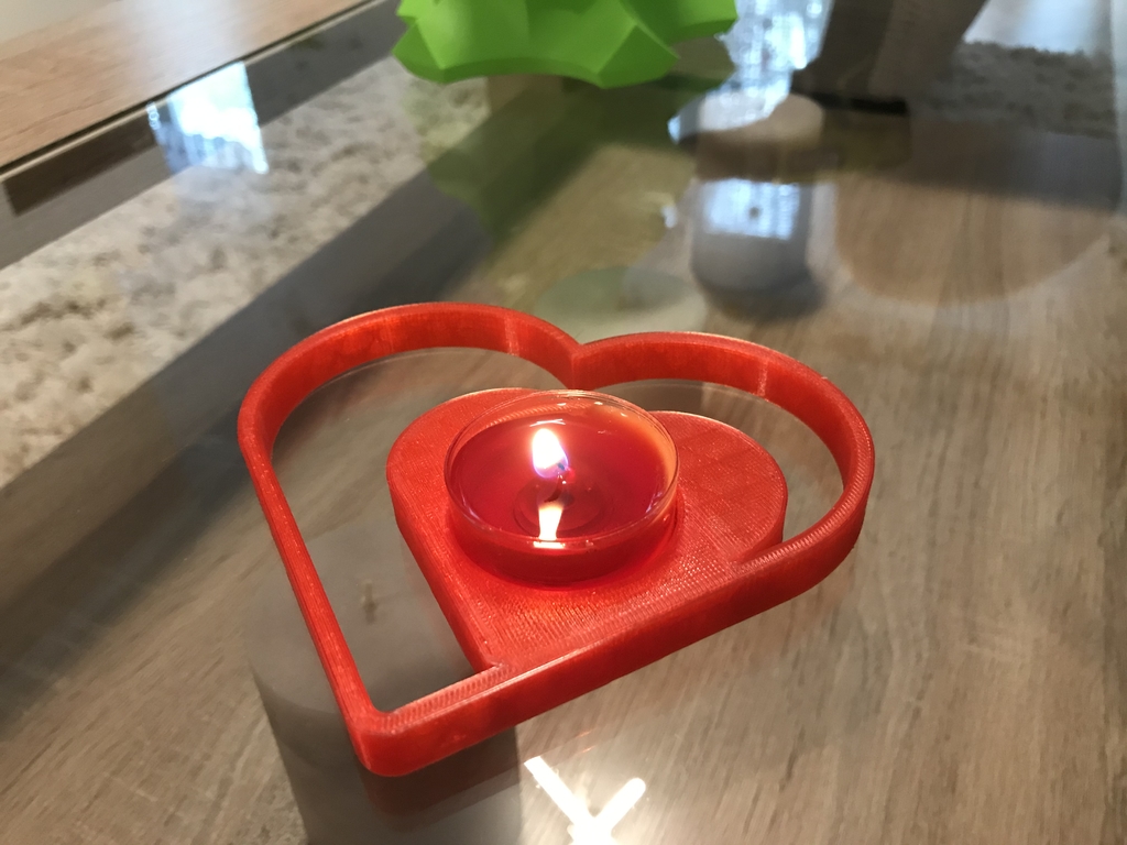 Valentine Heart Tealight Candle Holder
