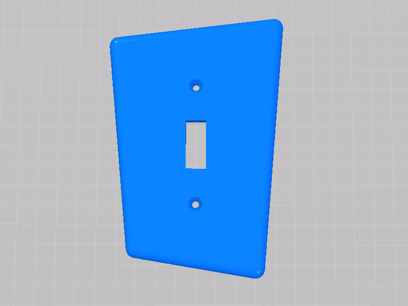 Toon Light Switch Plate