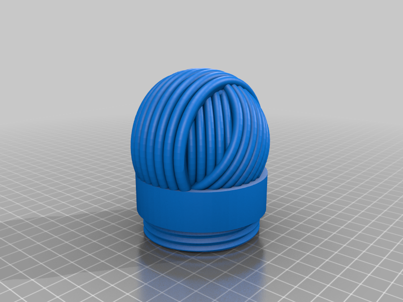 Surprise Yarn Ball Container (with threading)