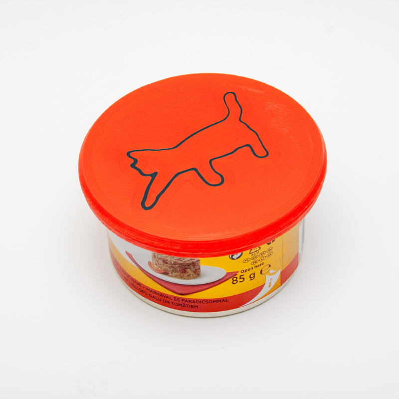 Cover for Gourmet cat food can