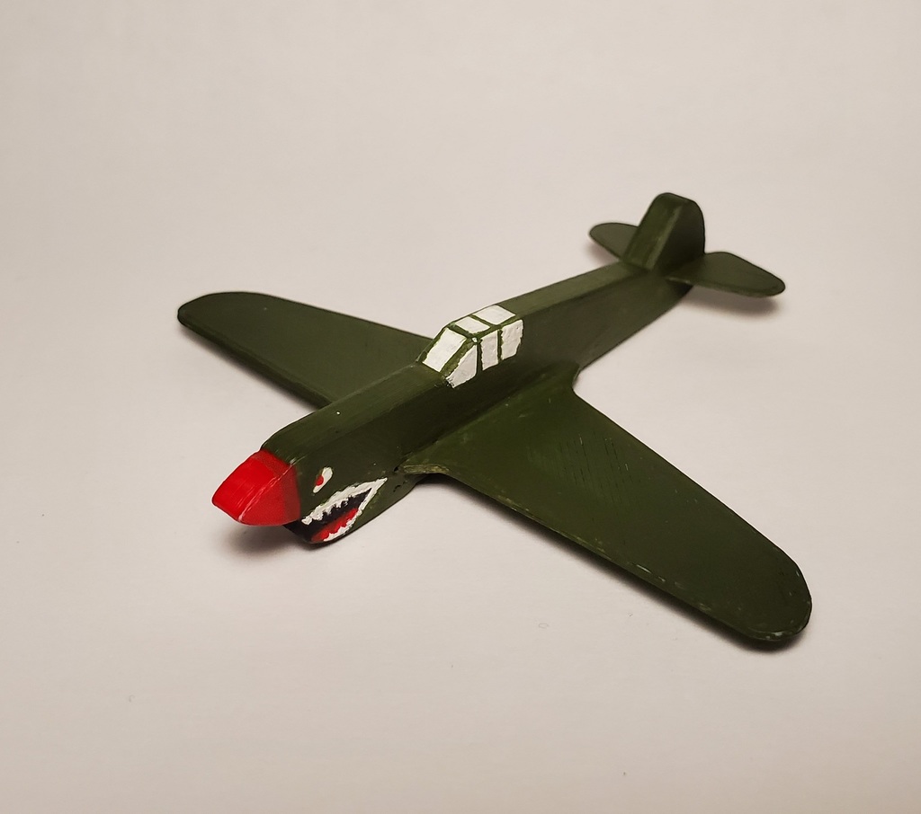 P-40 Curtiss Warhawk Simple Model