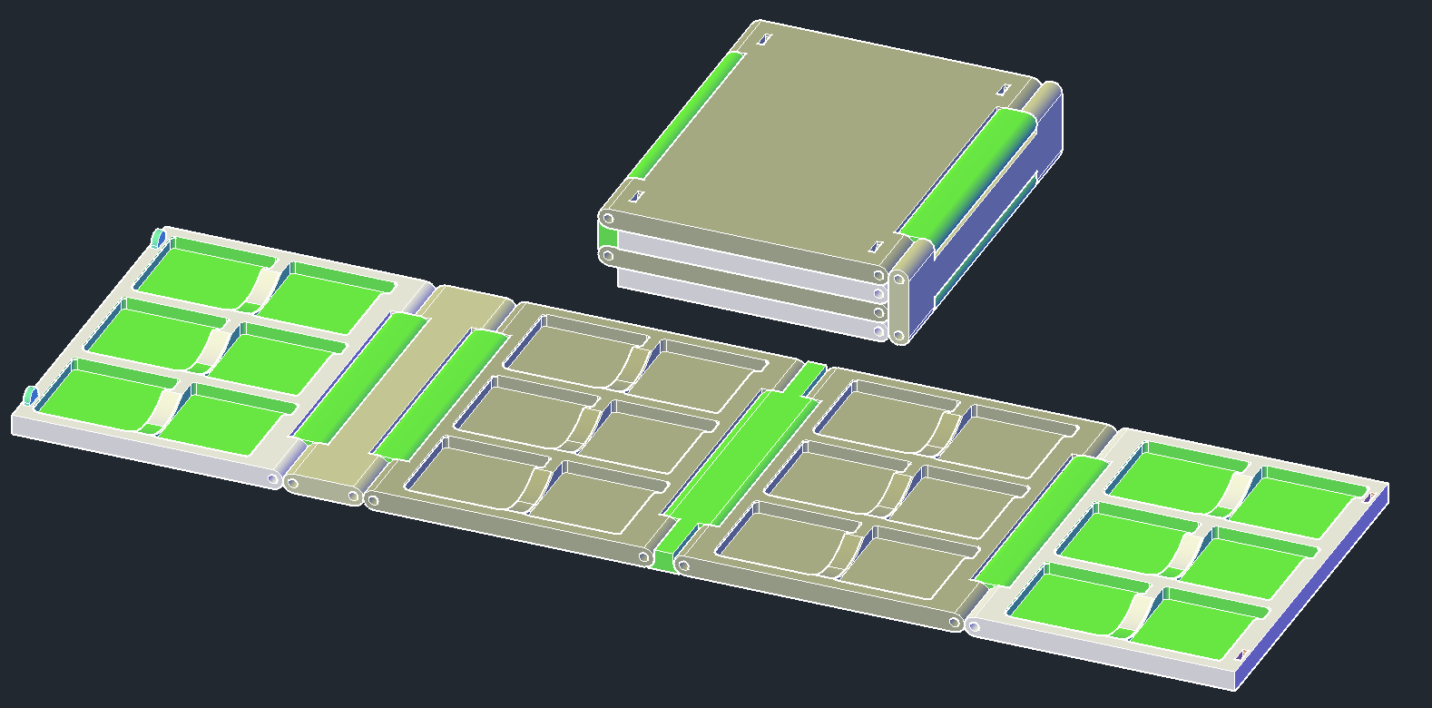 Modular Nintendo 3DS Game Card Case