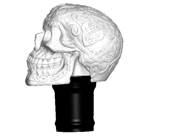 Celtic Skull Topper ($7 Cane/Walking Hiking Sticks)