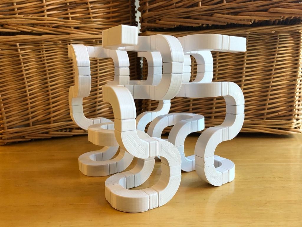 3D Hilbert Curve Construction Set