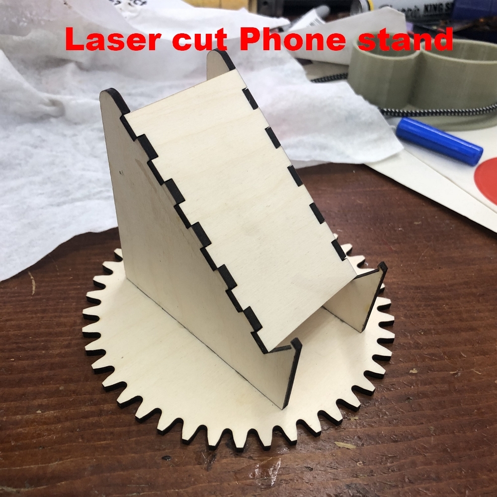 Phone Stand Laser cut 3 mm plywood