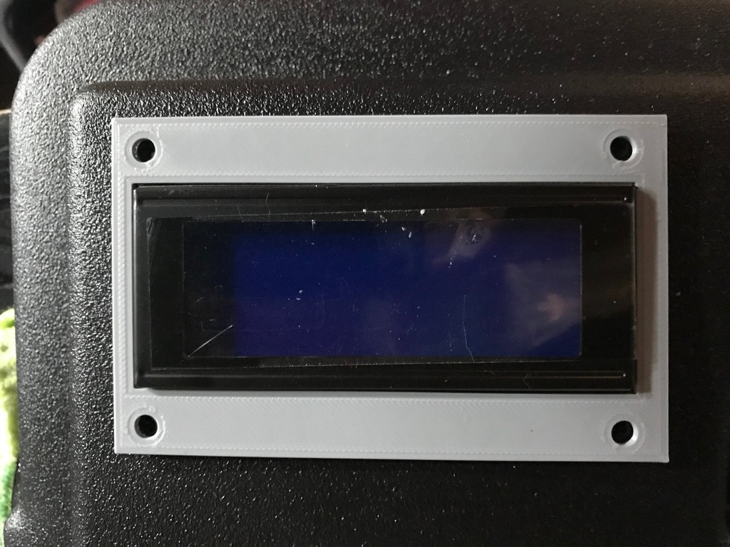 LCD 4x20 bezel faceplate