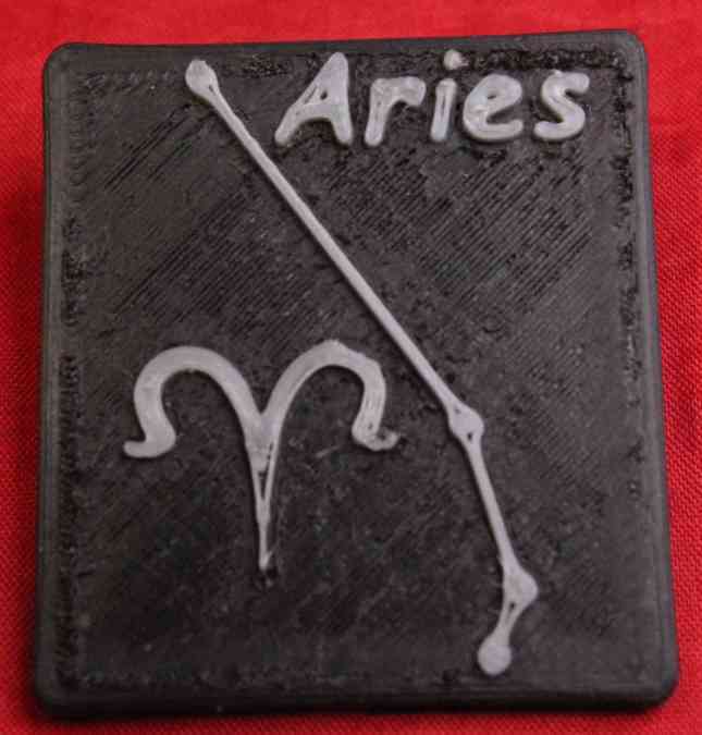 Aries Zodiac Sign pin