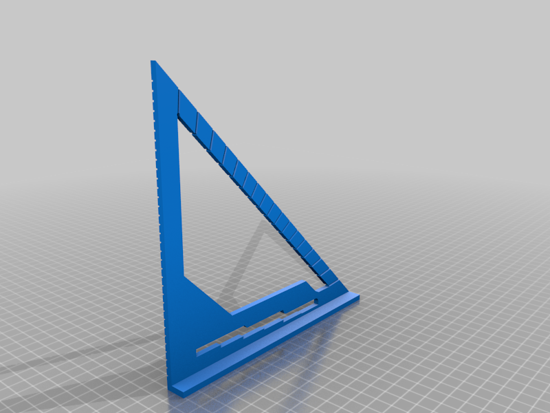 Simple square with metric ruler