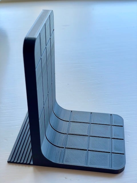 Simple book stand with tiles