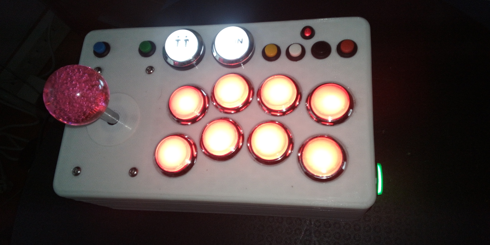 Arcade cases for left and right individual controllers with pinball and modes buttons
