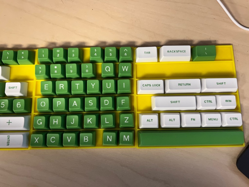 Keyboard key tray