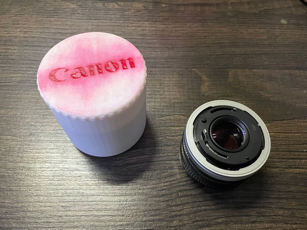 Canon FD lens safe container
