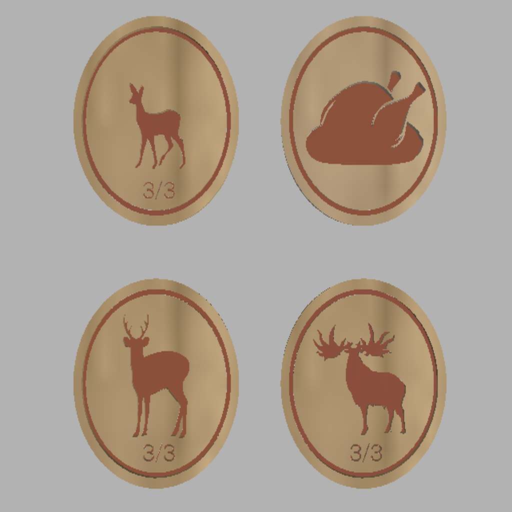 Food and Deer(Elk,Fawn) token set   @ Simic food / Oko, Thief of Crowns MTG/MtG
