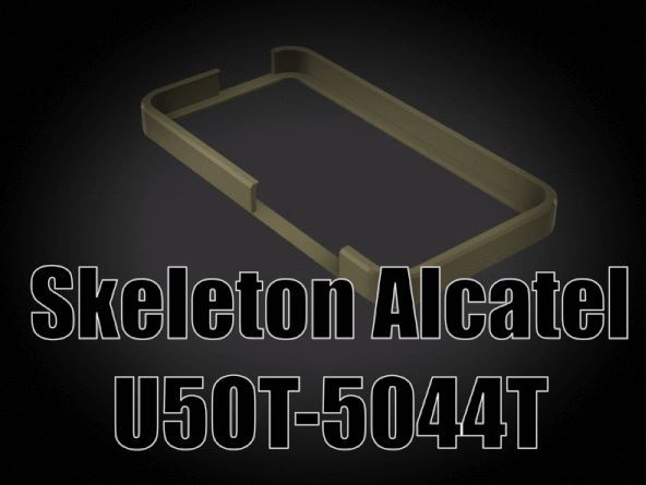Skeletonized AlcatelU5OT-5044T case