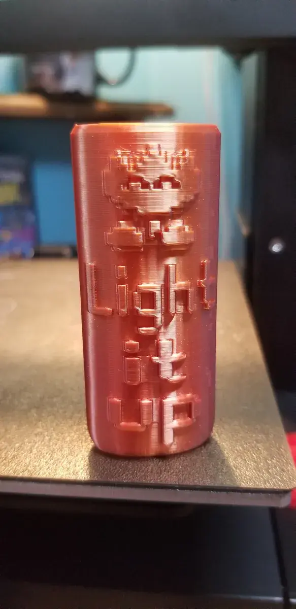 Bic lighter case "light it up" fire flower