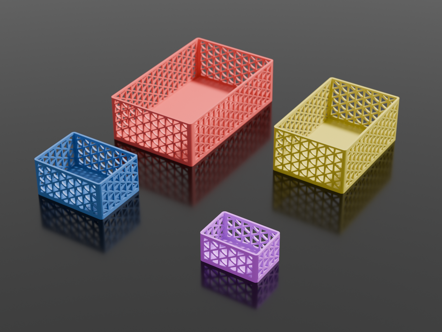 Kumiko Storage Box / Basket Set - 4 Sizes
