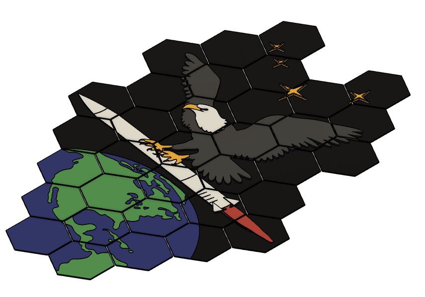 Eagle Catching Missile Mural