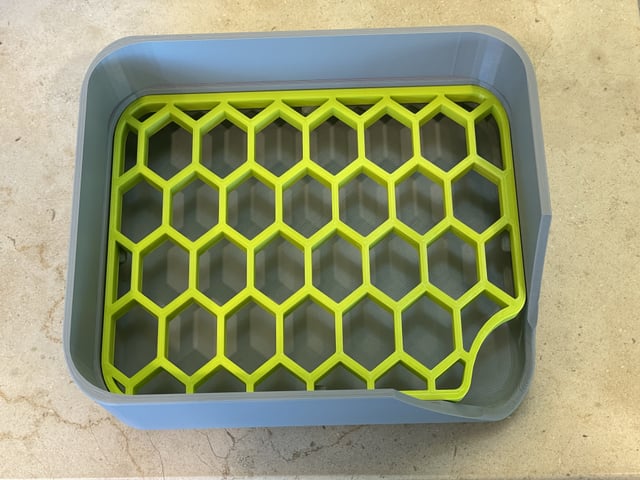 Large kitchen tray for soap, sponge and more