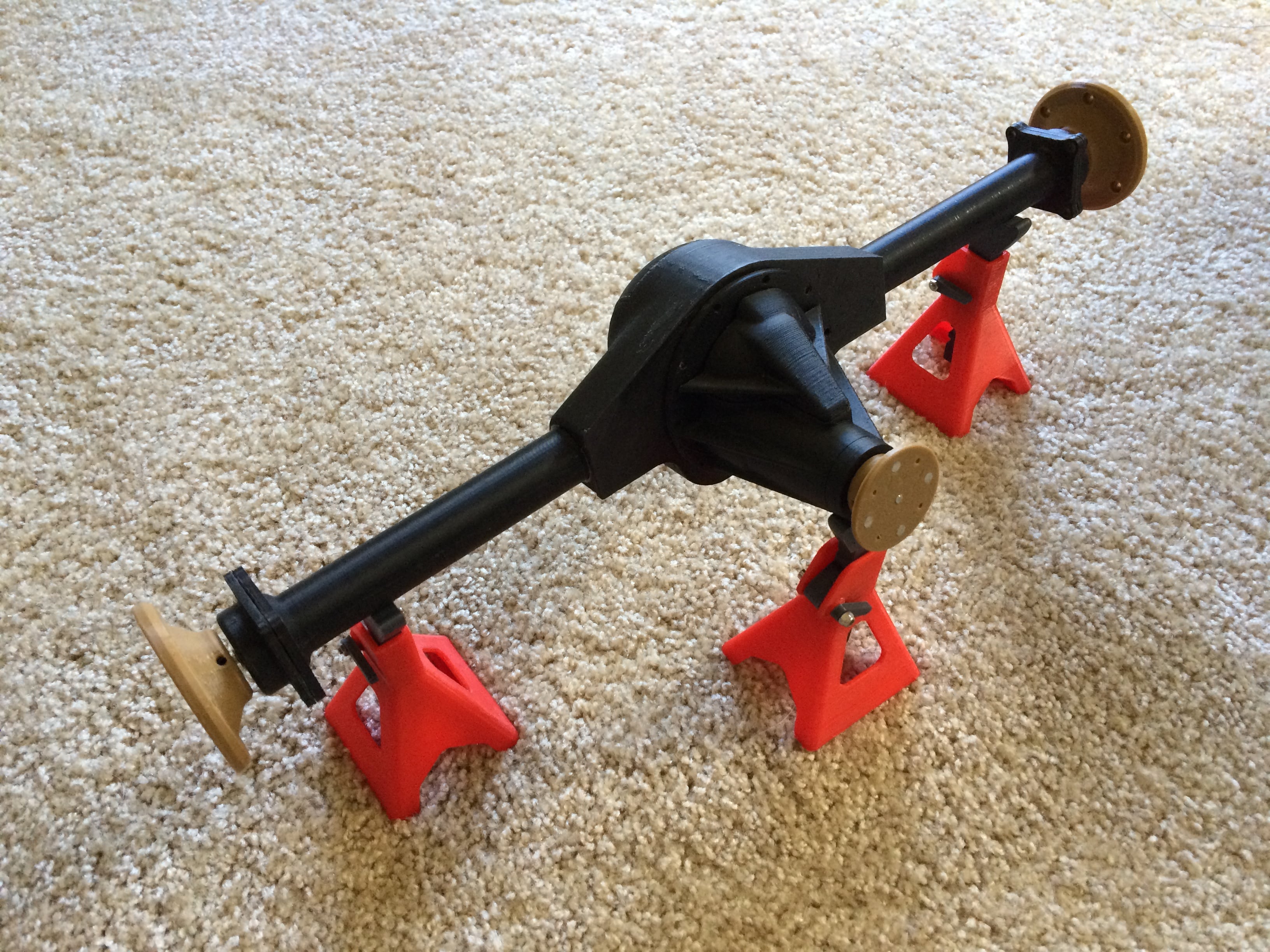 Rear axle housing for open differential toyota third member