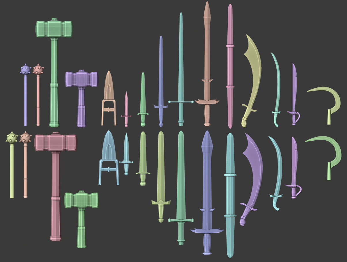 Image of D&D 3.5 PHB Weapons - Group 1