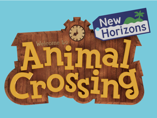 Animal Crossing Sign Logo New