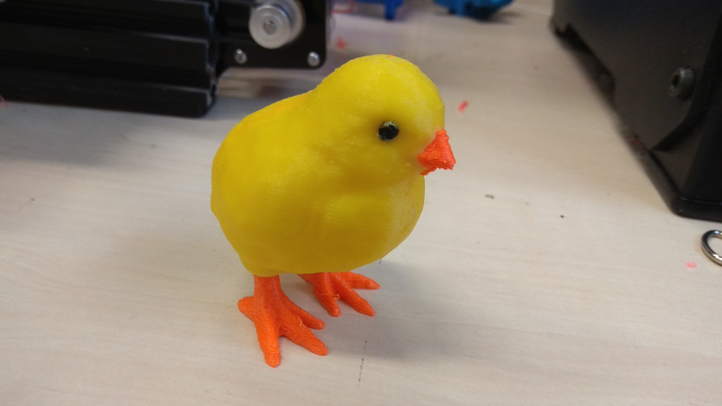 Easter chick for multi / dual material