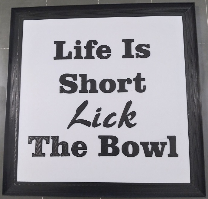 Lick the Bowl Sign