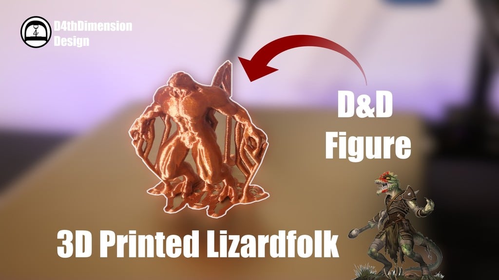 Lizardo The Lizardfolk - D&D 5e - Lizard - Ranger - Miniature