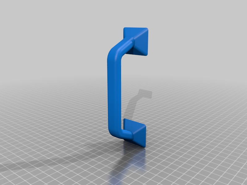 Handle for Plexiglas panel [with Fusion 360 source]