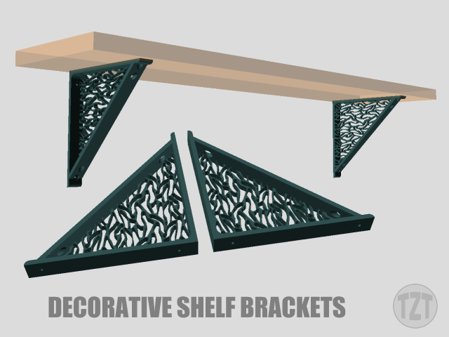 Decorative Shelf Bracket (Left and Right set)