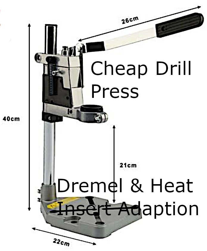Drill Press Heat-Insert Adapter