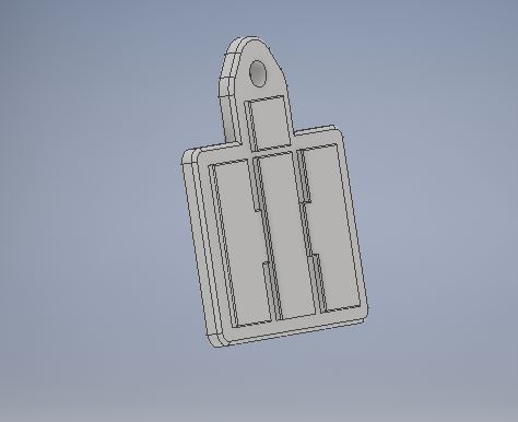 IH tractor logo keychain