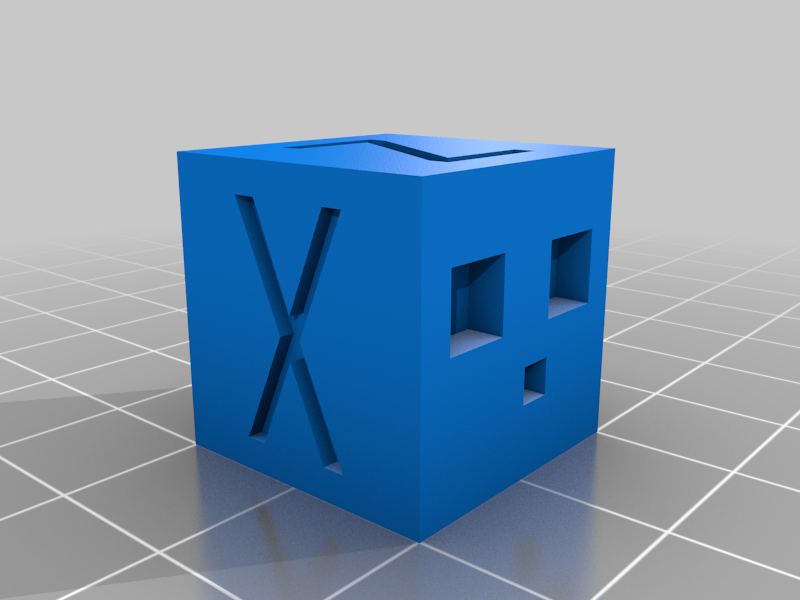 Calibration Cube XYZ Slime Minecraft Edition