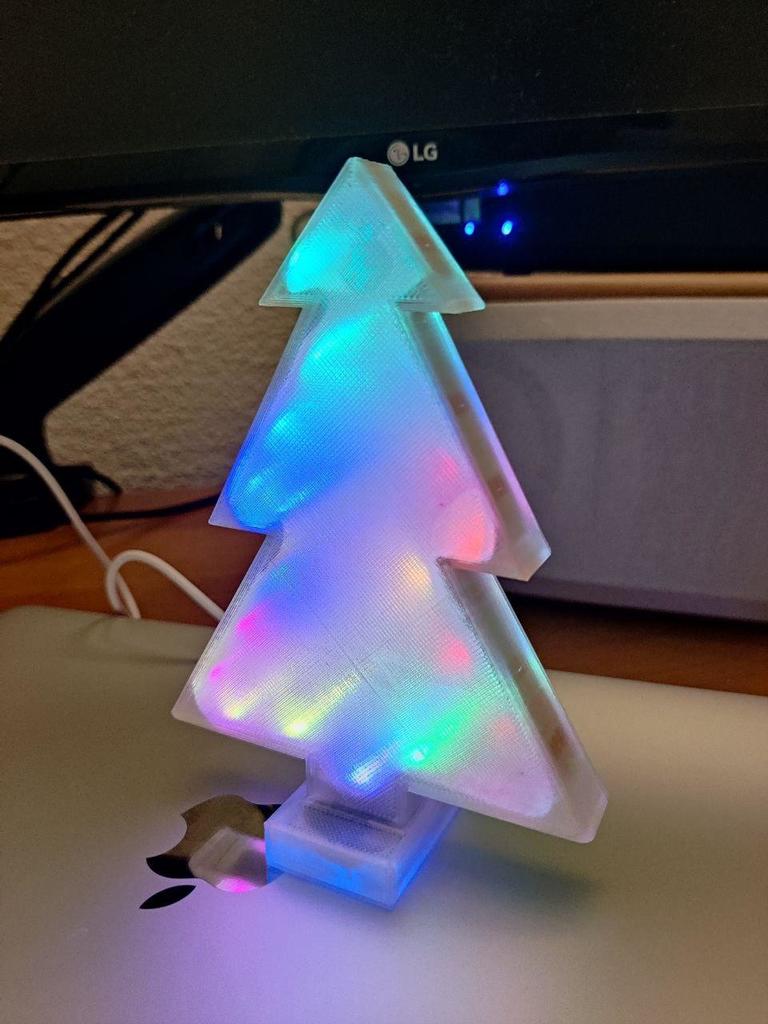 Christmas Tree with wemos d1 + wled