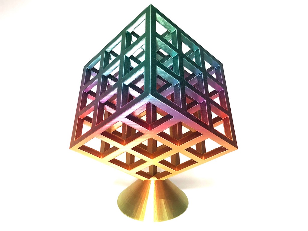 Infinity Cube (With Base)