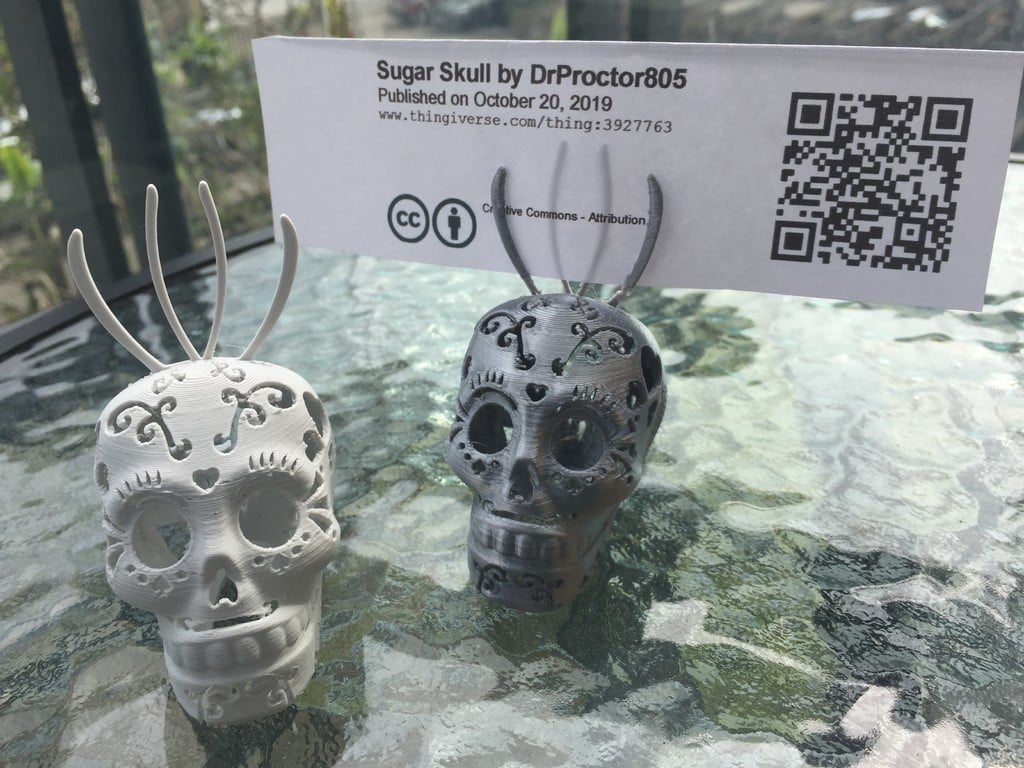 Sugar Skull memo/photo holder