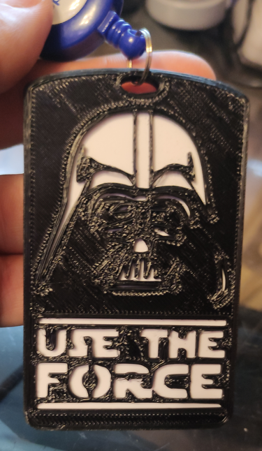Badge Holder for 2 card Vader use the force