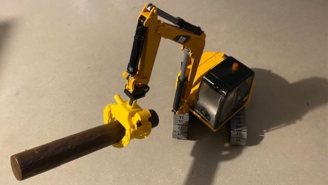 Bruder midi excavator fixed adapter
