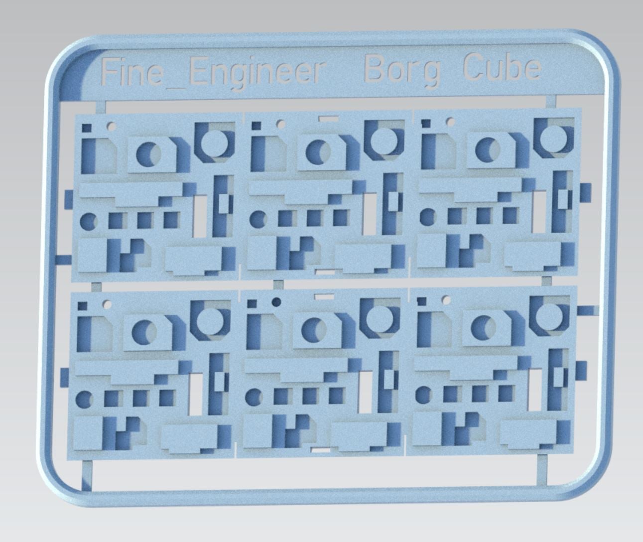 Borg Cube Kit Card Star Trek