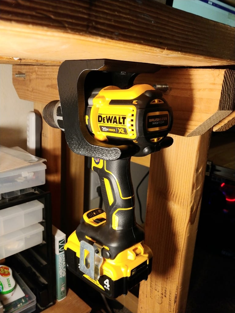 Mounted Dewalt Drill and Charger Holster