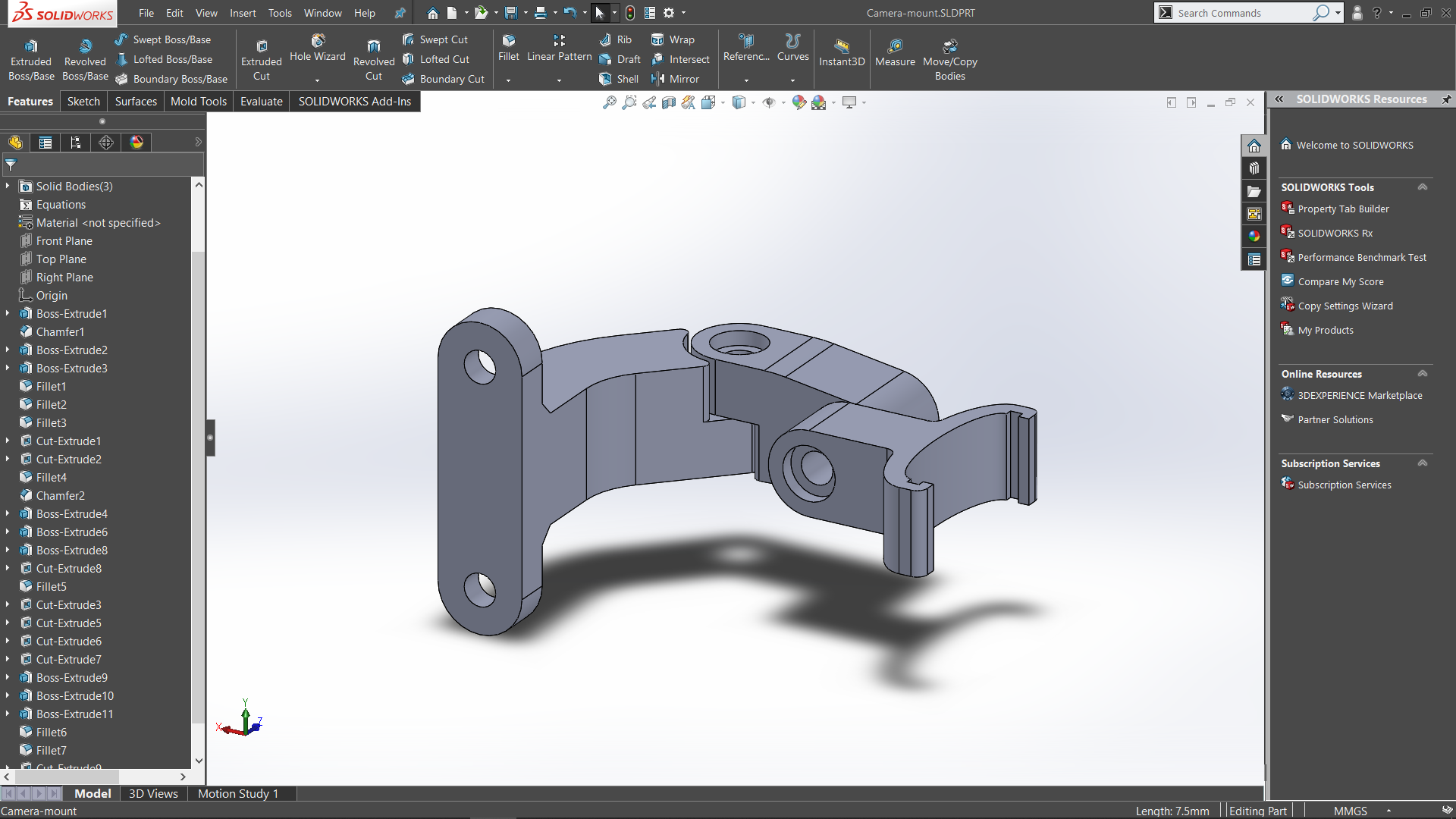 Lack Enclosure Pi camera v2.1 mount