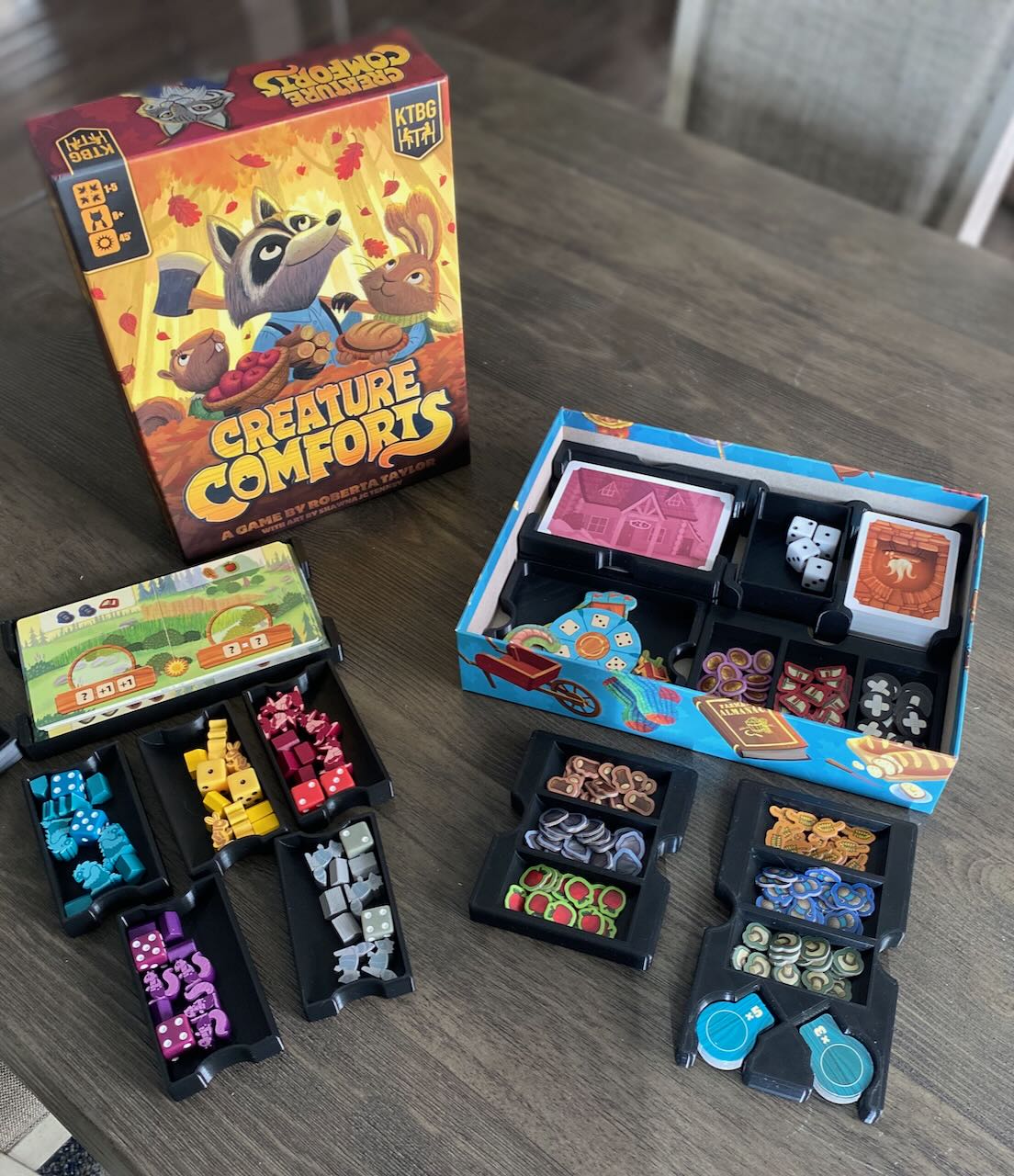 Creature Comforts Board Game Storage Trays