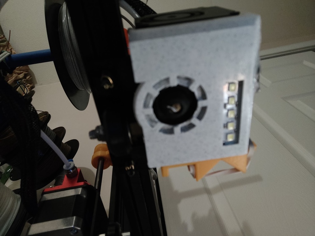 Creality Ender 3 Part Cooling Fan Duct with LED light