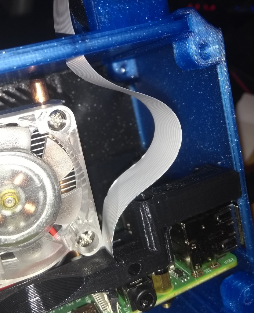 Raspberry Pi camera adaptations for Ice Tower Cooler case.