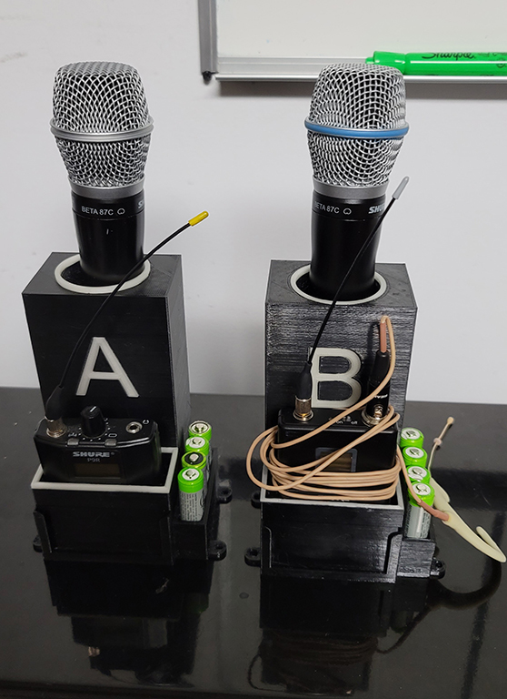 Microphone and IEM holder.
