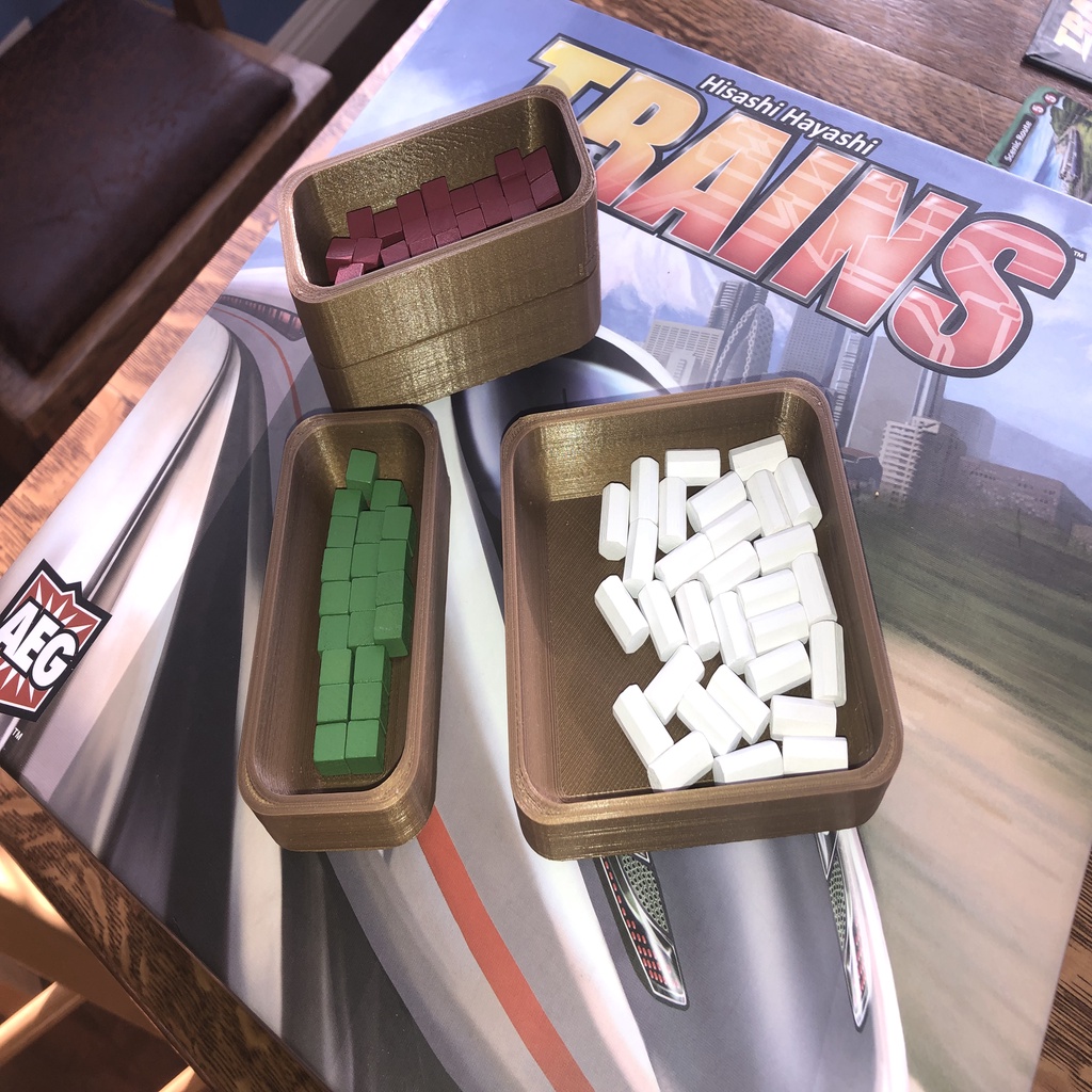 Stackable Token Tray (Trains)